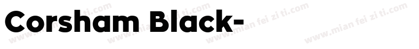 Corsham Black字体转换